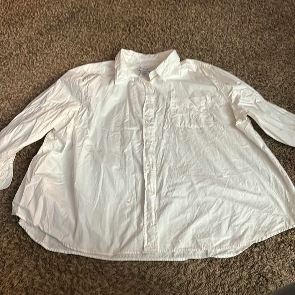 100% cotton whit blouse